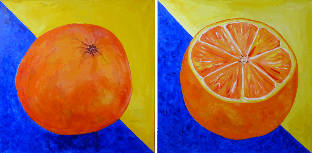 F15 - Orangen | je 100 x 100 cm